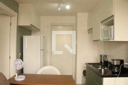 Sala e Cozinha Integrada de apartamento para alugar com 1 quarto, 25m² em Água Branca, São Paulo