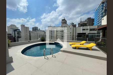 Área comum - Piscina de apartamento para alugar com 1 quarto, 70m² em Jardim Paulista, São Paulo