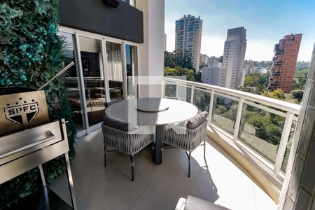 Varanda da Sala de apartamento à venda com 2 quartos, 214m² em Jardim Fonte do Morumbi, São Paulo