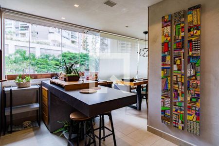 Varanda gourmet de apartamento à venda com 3 quartos, 163m² em Vila Andrade, São Paulo