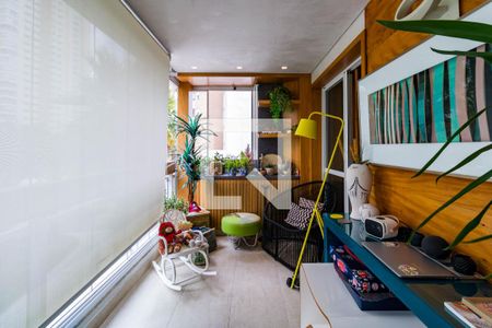 Varanda gourmet de apartamento à venda com 3 quartos, 163m² em Vila Andrade, São Paulo