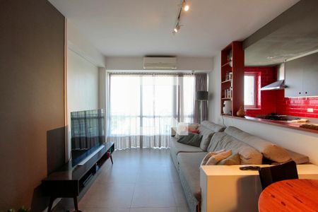 Sala de apartamento à venda com 1 quarto, 130m² em Barra da Tijuca, Rio de Janeiro