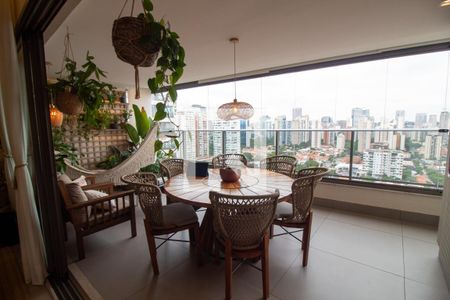 Sala de Jantar / Varanda Gourmet de apartamento à venda com 3 quartos, 131m² em Brooklin, São Paulo