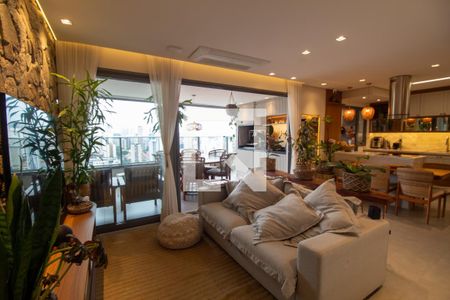 Sala de apartamento à venda com 3 quartos, 131m² em Brooklin, São Paulo