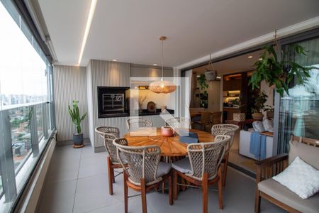 Sala de Jantar / Varanda Gourmet de apartamento à venda com 3 quartos, 131m² em Brooklin, São Paulo