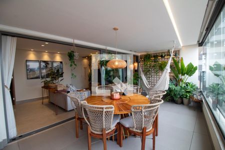 Sala de Jantar / Varanda Gourmet de apartamento à venda com 3 quartos, 131m² em Brooklin, São Paulo