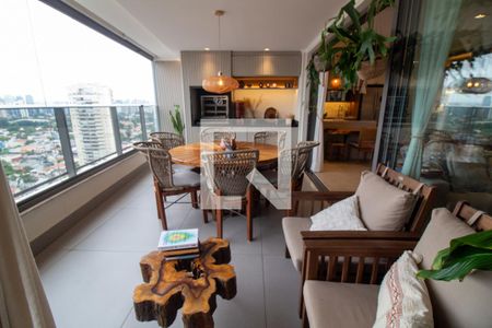 Sala de Jantar / Varanda Gourmet de apartamento à venda com 3 quartos, 131m² em Brooklin, São Paulo