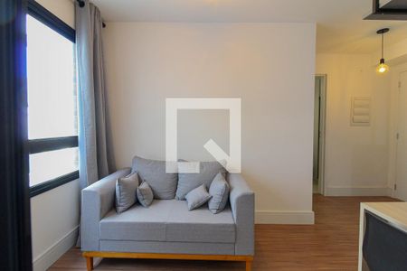 Sala de apartamento para alugar com 2 quartos, 38m² em Indianópolis, São Paulo
