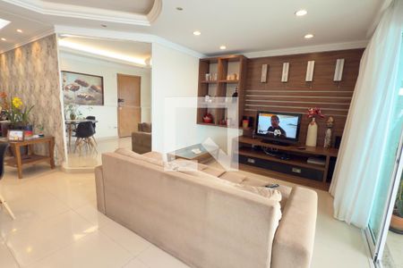 Sala de apartamento para alugar com 3 quartos, 299m² em Canto do Forte, Praia Grande