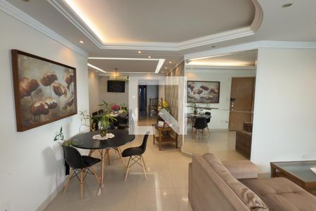 Sala de apartamento para alugar com 3 quartos, 299m² em Canto do Forte, Praia Grande