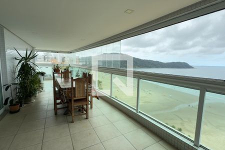Varanda da Sala de apartamento para alugar com 3 quartos, 299m² em Canto do Forte, Praia Grande