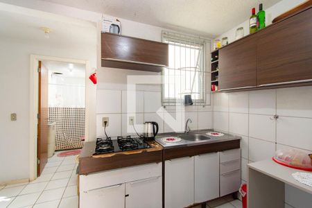 Cozinha de apartamento à venda com 2 quartos, 55m² em Olaria, Canoas