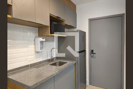 Cozinha de apartamento para alugar com 1 quarto, 27m² em Vila Mariana, São Paulo