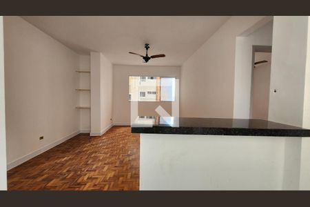 Detalhe Sala de apartamento para alugar com 1 quarto, 60m² em Embaré, Santos