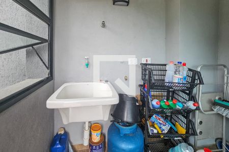 Área de serviço  de apartamento para alugar com 3 quartos, 207m² em Jardim Tejereba, Guarujá
