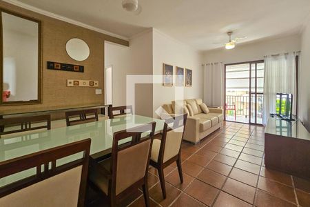 Sala de apartamento para alugar com 3 quartos, 100m² em Balneario Cidade Atlantica, Guarujá