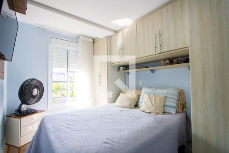 Quarto 1 - Suíte de apartamento à venda com 3 quartos, 88m² em Vila Scarpelli, Santo André