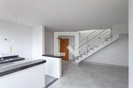 Sala/Cozinha de apartamento à venda com 3 quartos, 152m² em Caiçaras, Belo Horizonte