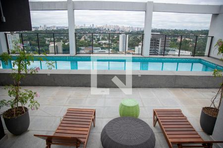 Piscina de apartamento à venda com 1 quarto, 28m² em Jardim das Acacias, São Paulo