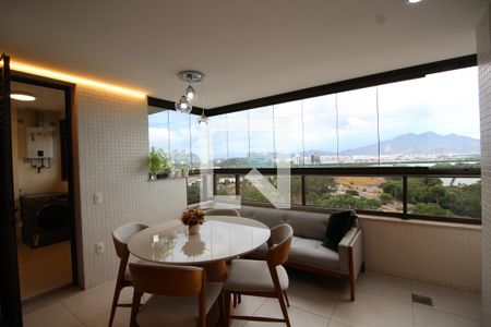 Sala - Varanda de apartamento para alugar com 3 quartos, 130m² em Barra da Tijuca, Rio de Janeiro