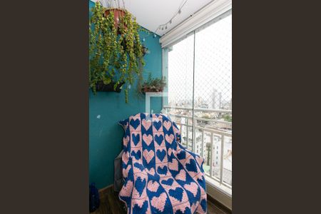 Varanda da Sala de apartamento à venda com 3 quartos, 60m² em Chácara Seis de Outubro, São Paulo