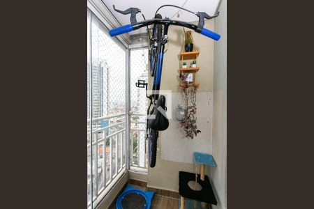 Varanda da Sala de apartamento à venda com 3 quartos, 60m² em Chácara Seis de Outubro, São Paulo