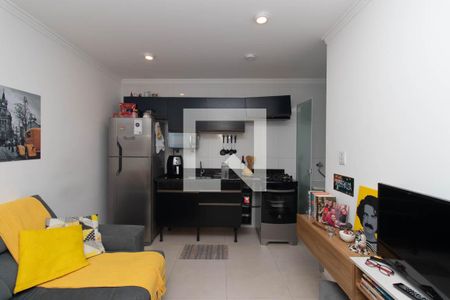 Cozinha  de apartamento à venda com 1 quarto, 29m² em Parque Vitoria, São Paulo