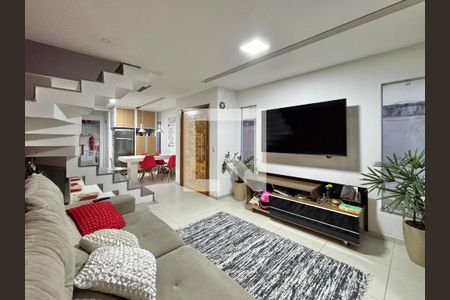 Sala de casa de condomínio à venda com 3 quartos, 172m² em Vargem Grande, Rio de Janeiro