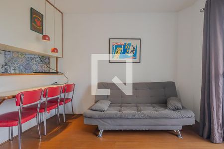 Sala de apartamento para alugar com 1 quarto, 40m² em Paraíso, São Paulo