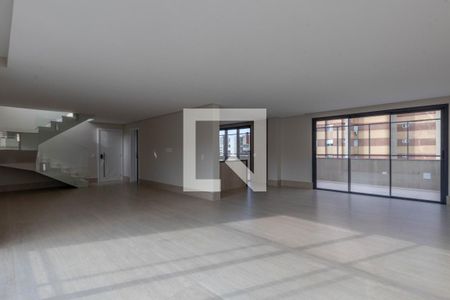 Sala de apartamento à venda com 4 quartos, 214m² em Sion, Belo Horizonte