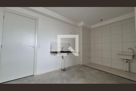 Cozinha  de apartamento para alugar com 1 quarto, 34m² em Santa Maria, Santo André