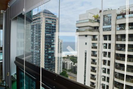 Varanda da Sala de apartamento à venda com 3 quartos, 143m² em Barra da Tijuca, Rio de Janeiro