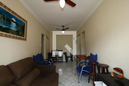 Sala de apartamento para alugar com 1 quarto, 54m² em Guilhermina, Praia Grande