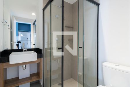Banheiro de kitnet/studio para alugar com 1 quarto, 25m² em Vila Olímpia, São Paulo