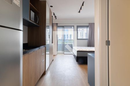 Cozinha de kitnet/studio para alugar com 1 quarto, 25m² em Vila Olímpia, São Paulo