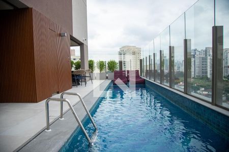 Área comum - Piscina de kitnet/studio para alugar com 1 quarto, 26m² em Jardim das Acacias, São Paulo