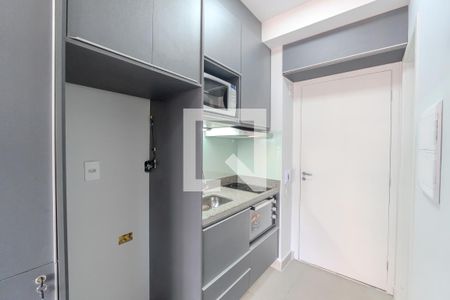 Cozinha de apartamento à venda com 1 quarto, 22m² em Centro Histórico de São Paulo, São Paulo
