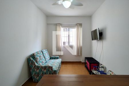 Sala de apartamento para alugar com 1 quarto, 55m² em Solemar, Praia Grande