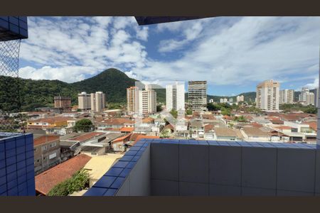 Vista da Sala de apartamento para alugar com 3 quartos, 90m² em Canto do Forte, Praia Grande