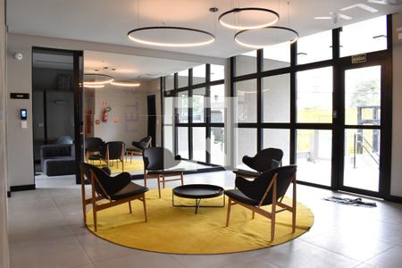 Hall de entrada de apartamento para alugar com 1 quarto, 25m² em Batel, Curitiba