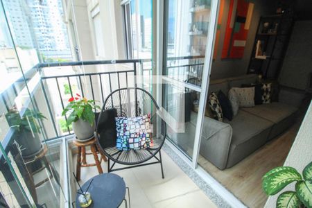Varanda da Sala de apartamento à venda com 1 quarto, 45m² em Brás, São Paulo