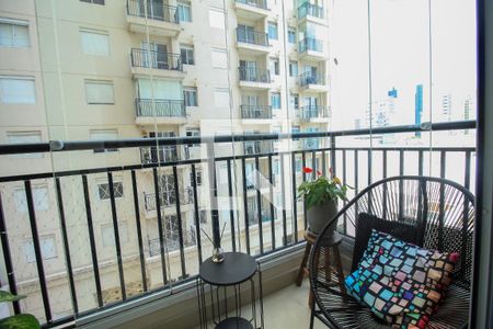 Varanda da Sala de apartamento à venda com 1 quarto, 45m² em Brás, São Paulo