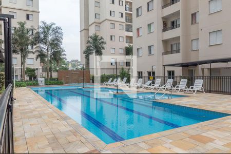 Área comum - Piscina de apartamento para alugar com 2 quartos, 54m² em Nova Petrópolis, São Bernardo do Campo