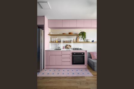 Cozinha de apartamento para alugar com 1 quarto, 28m² em Barra Funda, São Paulo