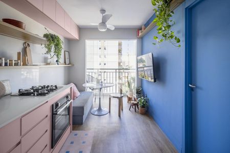 Sala de apartamento para alugar com 1 quarto, 28m² em Barra Funda, São Paulo