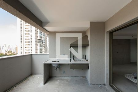 Varanda da Sala de apartamento à venda com 3 quartos, 144m² em Campo Belo, São Paulo