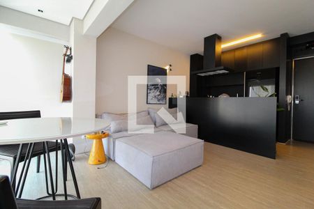 Sala de apartamento à venda com 1 quarto, 40m² em Vila Nova Conceição, São Paulo