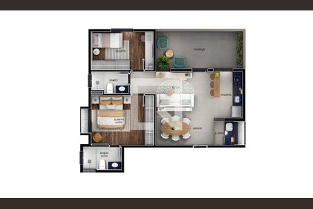 Apartamento à venda com 2 quartos, 61m² em Ouro Preto, Belo Horizonte