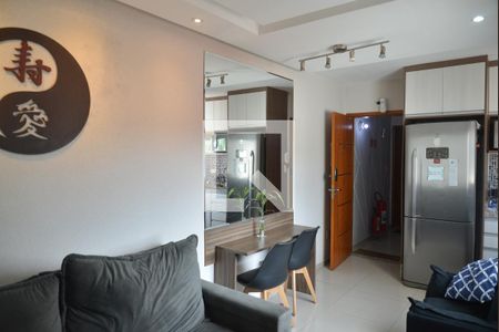 Sala de apartamento à venda com 2 quartos, 74m² em Parque Marajoara, Santo André