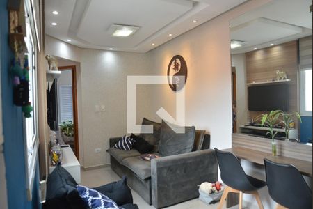 Sala de apartamento à venda com 2 quartos, 74m² em Parque Marajoara, Santo André